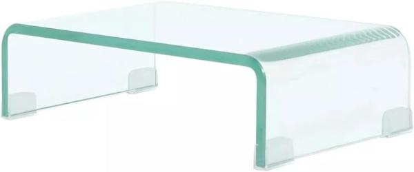 vidaXL TV-Tisch/Bildschirmerhöhung Glas Transparent 40x25x11 cm 244126