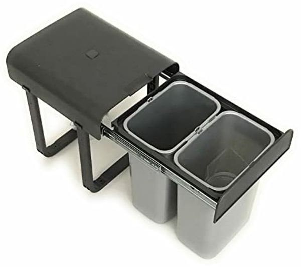 EKOTECH Abfallsammler 16 (2x8) Liter ALADIN für 40 cm Schrankbreite