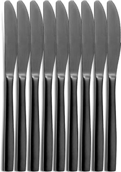 COMAS 6102 Tafelmesser BARLONA SCHWARZ Edelstahl 18-10 - PVD-Beschichtung - Black-Finish