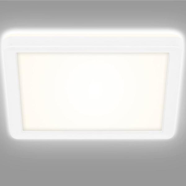 Briloner LED Panel Slim 19 cm, weiß, ultraflach