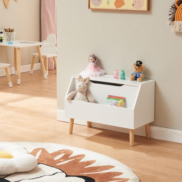 Spielzeugkiste Aavanrar 60x30x43 cm Weiß [en. casa]