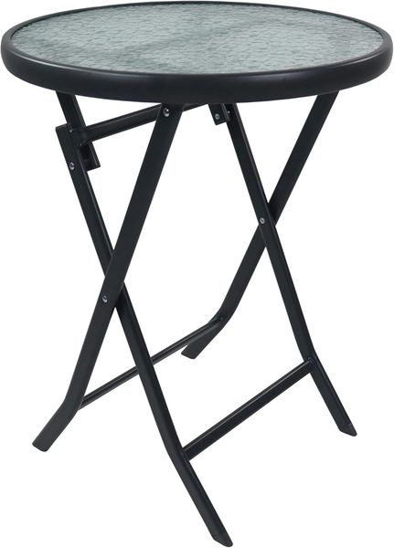 VCM Gartentisch Sonlas, Schwarz, 70x55x55 cm
