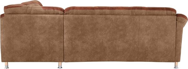 Cavadore Ecksofa Salisa mit Federkern / Polsterecke im klassischen Design / 264 x 86 x 244 / Mikrofaser Beige Bild 4