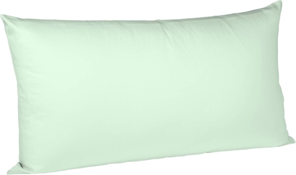 Fleuresse Interlock-Jersey-Kissenbezug uni colours pastellgrün 7059 Größe 40 x 80 cm