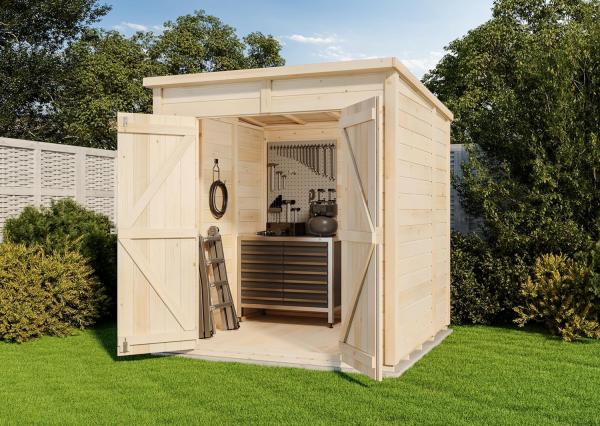 Storehaus Gerätehaus Sepp Gerätehaus aus Holz Geräteschrank mit 12 mm Wandstärke Gartenhaus