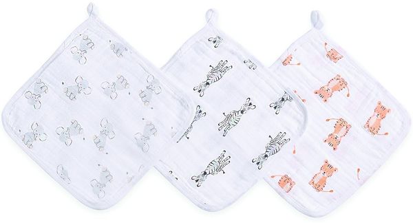 aden + anais G667B safari babes 3-packaden washcloths, mehrfarbig