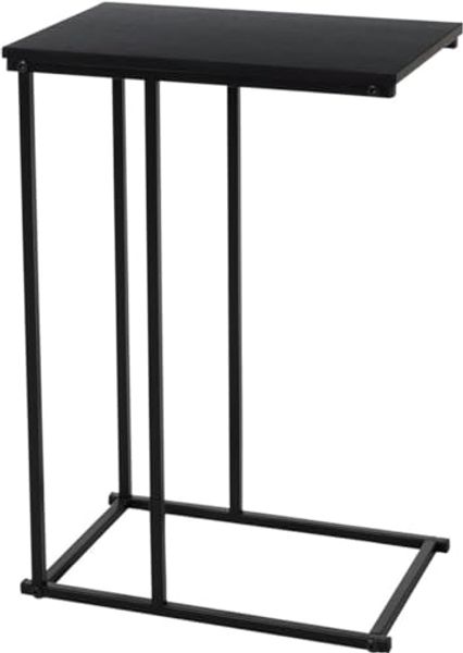Sofa Beistelltisch, MDF und Metall, 26 x 40 x 58 cm