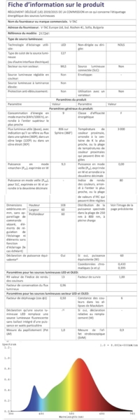 V-TAC 3x LED Glühbirne E27 8,5W (entspricht 60W) A60-806Lumen - LED Lampe 4000K Neutralweiß - LED Glühlampen - Energiesparlampe - 3er Pack Bild 11