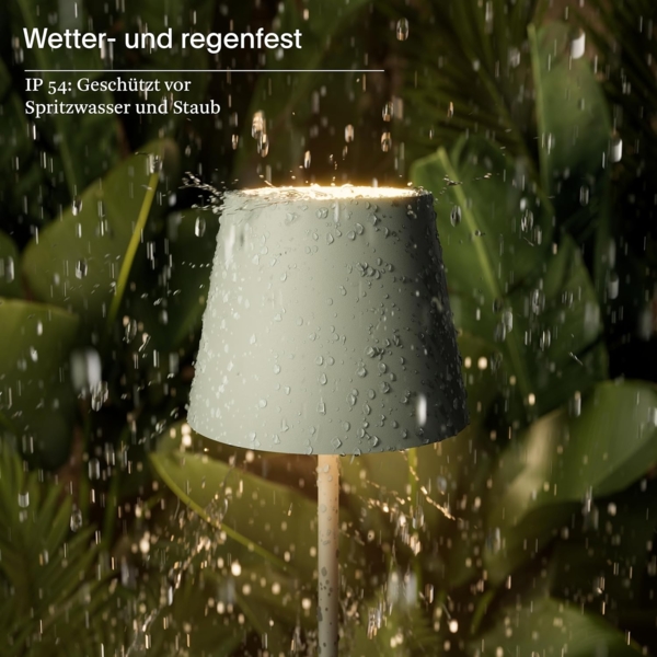 SIGOR LED Tischleuchte Akku-Tischleuchte, Dimmbar, LED fest integriert, 2.700 K / 2.200 K Bild 6