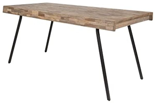 WHITE LABEL LIVING Suri Esstisch Teakholz 180x90 cm
