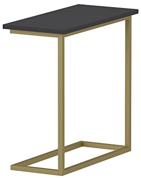Beistelltisch Narin Anthrazit Gold mit Metallfüße 9277