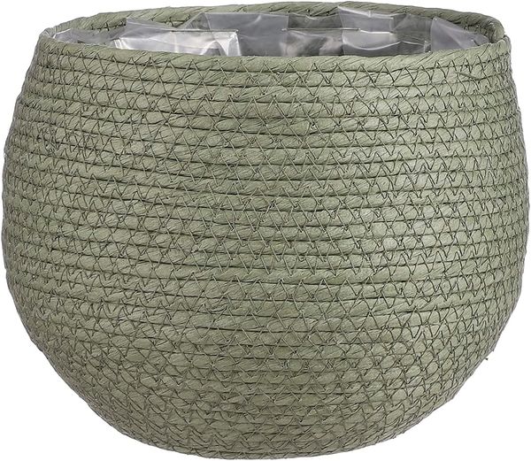 Mica Übertopf Korb Jorck Ø 22 x 19 cm grün