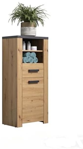 Badkommode >Follow< in Artisan Eiche Melamin - 53x118x35 (BxHxT)