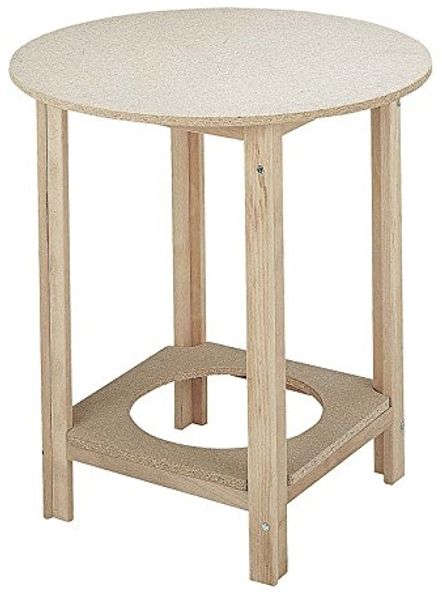 Mueblear 21000 gazte Tisch rund Holz ohne Nagellack, Holz, Sans Vernis, 70x75 cm