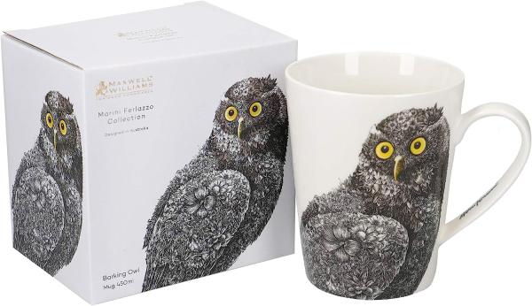 Maxwell & Williams DX0570 Becher 460 ml MARINI FERLAZZO Owl, Porzellan, in Geschenkbox