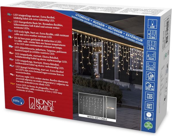 KONSTSMIDE No. 4720-112 Maxi LED Kompakt System Eisregen Basis warmweiß IP67