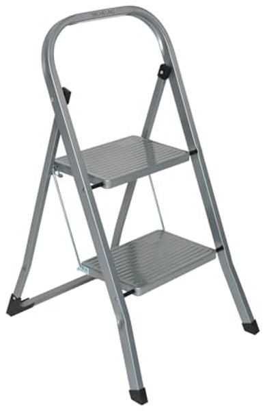 Michelino Metall Silber Stufenleiter mit 2 Stritten