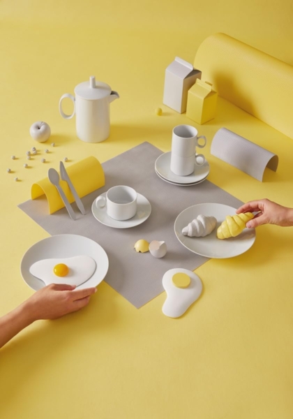 Tee-Obertasse Loft Weiss Thomas Porzellan Teetasse - Mikrowelle geeignet, Spülmaschinenfest