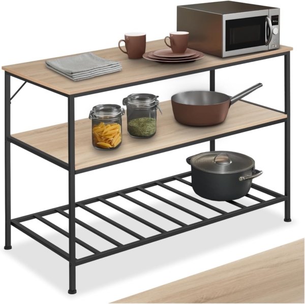 tectake Küchenregal Akeley, Einzelstück, Industrial Style