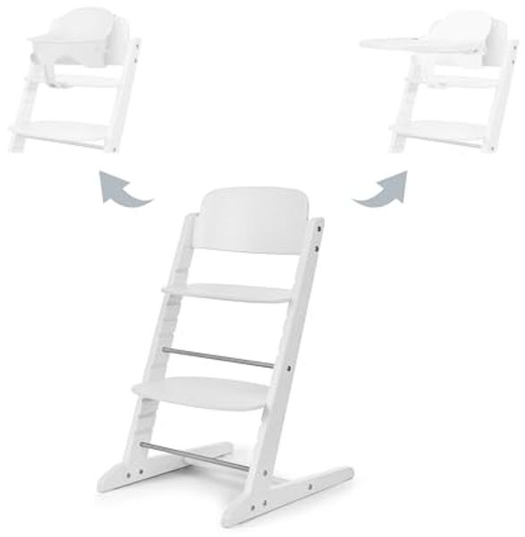 Cybex Iris 3-in-1 Hochstuhl mit Baby Set und Tablett All White
