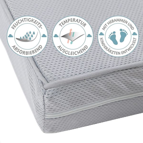roba Babybettmatratze 'safe asleep®' 70 x 140 x 9 cm - AIR BALANCE PREMIUMMESH - optimales Schlafklima Bild 5
