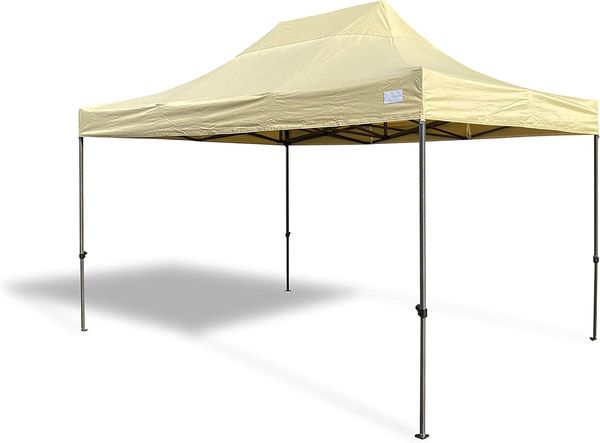 Grasekamp Faltpavillon 3x4,5 m Modena beige extra starkes Gestell beige