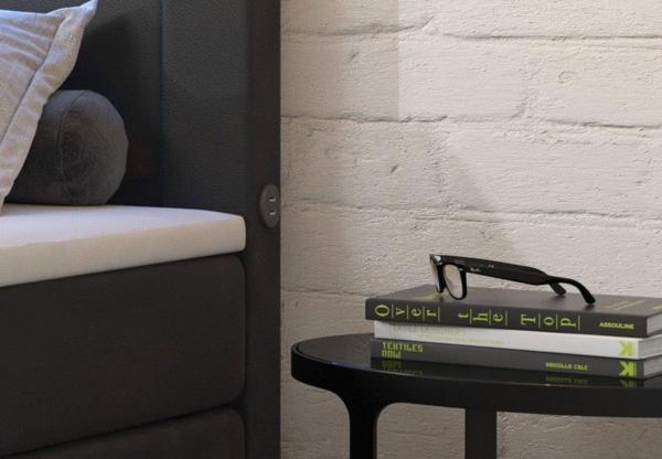 Boxspringbett Repos mit LED und USB 180x200 Schwarz H3 (70-100kg) Bild 3