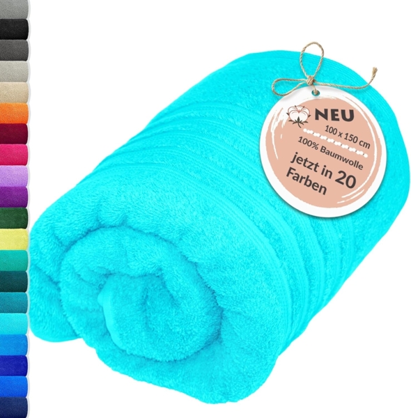 Lashuma Badetuch - XXL Handtuch London, Frottee (1-St), großes Badehandtuch - Duschtuch 100x150 cm für Damen & Herren