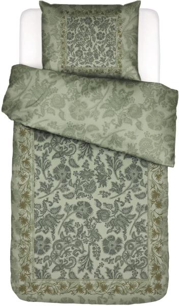 Essenza Mako-Satin Bettwäsche Maere comforting green | 135x200 cm + 80x80 cm