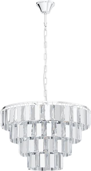 EGLO ERSEKA Pendelleuchte 7L E14 Chrom/Kristall