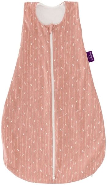 Träumeland GOTS Schlafsack LIEBMICH Blätter rosa Größe 90