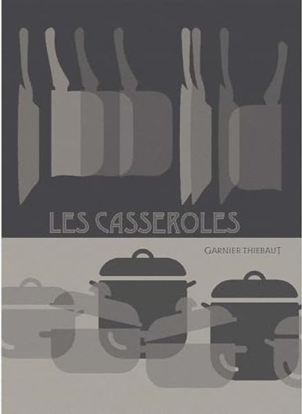 Garnier-Thiebaut Geschirrtuch Les Casseroles Charbon 50x70 Cm 100% Baumwolle