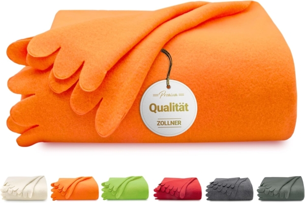 Wohndecke, ZOLLNER, welliger Deckenrand, versch. Farben, 130x170 cm, 100% Polyester, In vielen Farben verfügbar