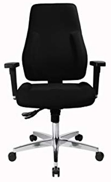 Möbel-Eins P91 Drehstuhl, Material Stoff/Aluminium, schwarz