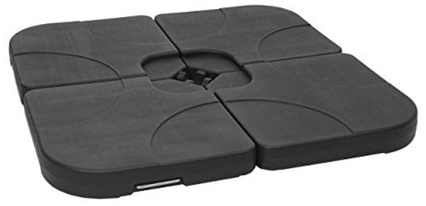 Mendler 'HWC-F78' Sonnenschirmständer für Bodenkreuz, befüllbar bis 100 kg, Schwarz, 100x100 cm