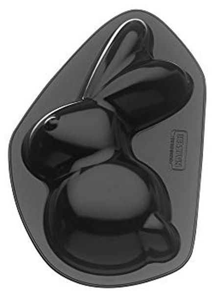 Original Kaiser Motiv- Kuchenform Hase Henry 0,5l, Backform Hase antihaftbeschichtet, Kuchenform Ostern, Backform Ostern, Schwarz