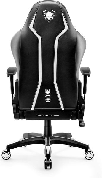 Diablo X-One 2. 0 Gaming Stuhl Gamer Chair Bürostuhl Schreibtischstuhl Verstellbare Armlehnen Ergonomisches Design Nacken/-Lendenkissen Wippfunktion Schwarz-Weiß King (XL) Bild 6