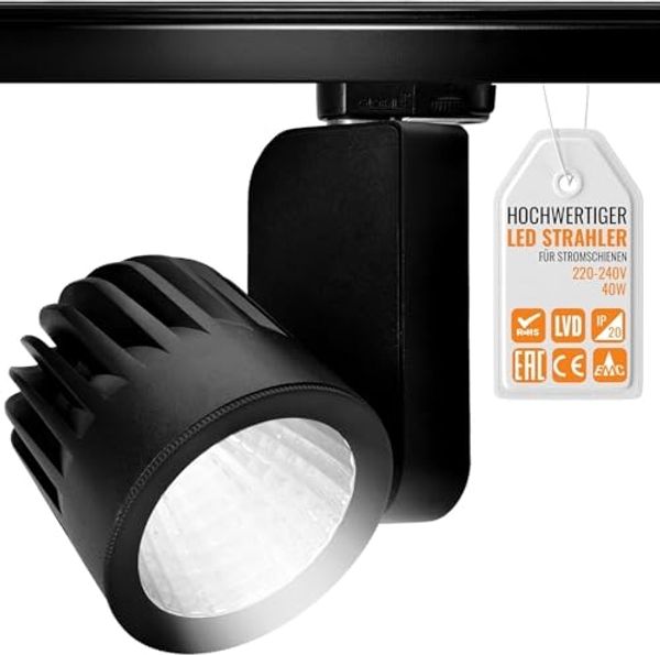 LED Schienenstrahler, OR 601-118, 40W, 30°, schwarz, 4000K