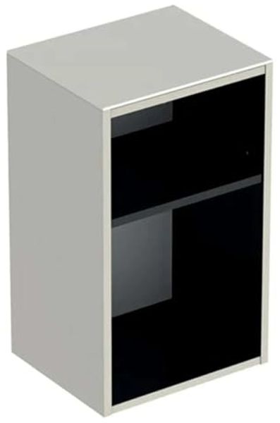 GEBERIT SMYLE SQUARE Badregal 36 cm breit, Beige/Anthrazit, 2 Fächer