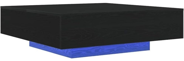 vidaXL Couchtisch Schwarz Eichen-Optik 100 x 100 x 31 cm Holzwerkstoff 863008