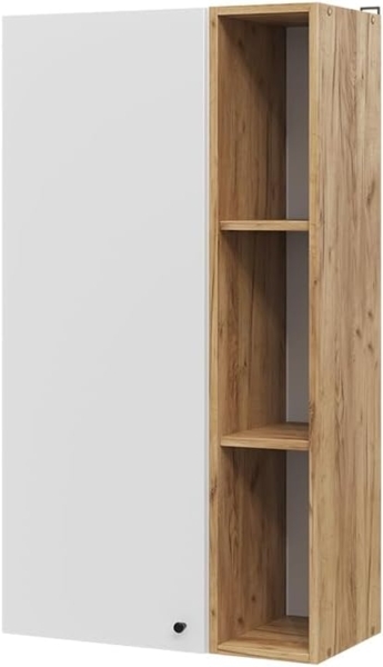 Vicco Wandschrank Anteo Weiß Oak 60 x 110 cm moderne Wohnzimmer Serie Wohnwand