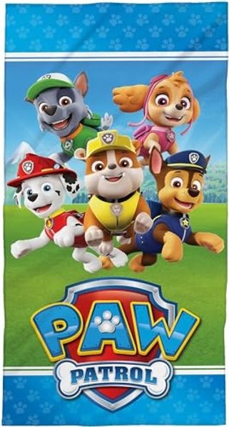 BERONAGE Strandtücher Paw Patrol Badetuch Crew 60x120 cm, 100% Baumwolle (1-St), Frottee in Velours-Qualität