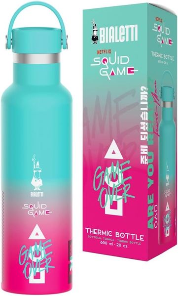 Bialetti Isolierflasche Thermoflasche 0,6L Edelstahl Squid Game 3 SQUID004