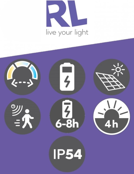 Solarstrahler MOURA außen mit Bewegungsmelder, Breite 14cm Bild 6