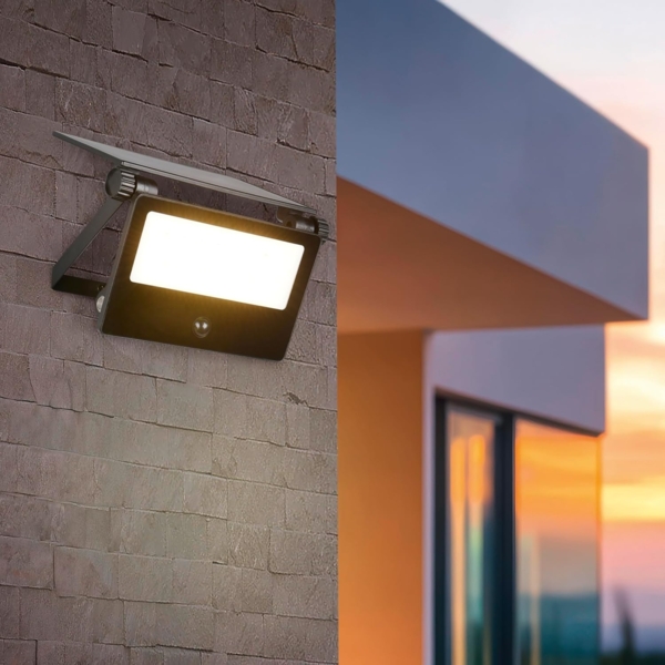 Solarstrahler MOURA außen mit Bewegungsmelder, Breite 14cm Bild 5