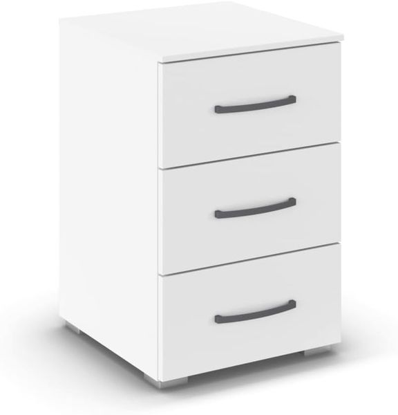 rauch Aditio Box, Nachttisch, 3 Schubladen, mit Softclose-Funktion, Farbe Weiß, BxHxT 40x61x42cm