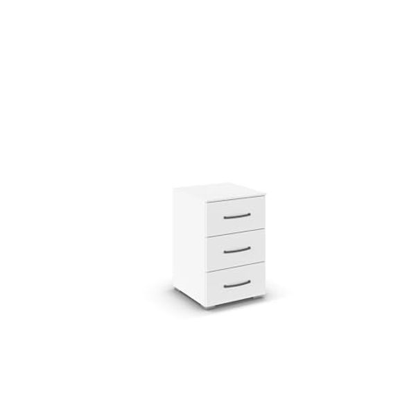 rauch Aditio Box, Nachttisch, 3 Schubladen, mit Softclose-Funktion, Farbe Weiß, BxHxT 40x61x42cm