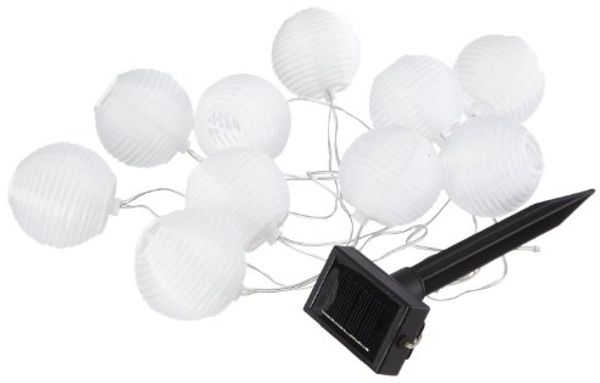 LED-Solarlichterkette "Ball White",10teilig