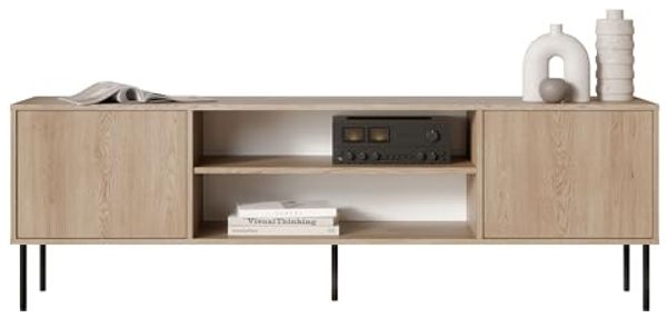 TV-Lowboard Domi 180 2D EF (Farbe: Eiche Cremona)