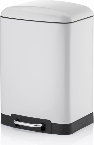 Kela 'Davino' Treteimer, 12 L, Edelstahl, weiß Bild 1